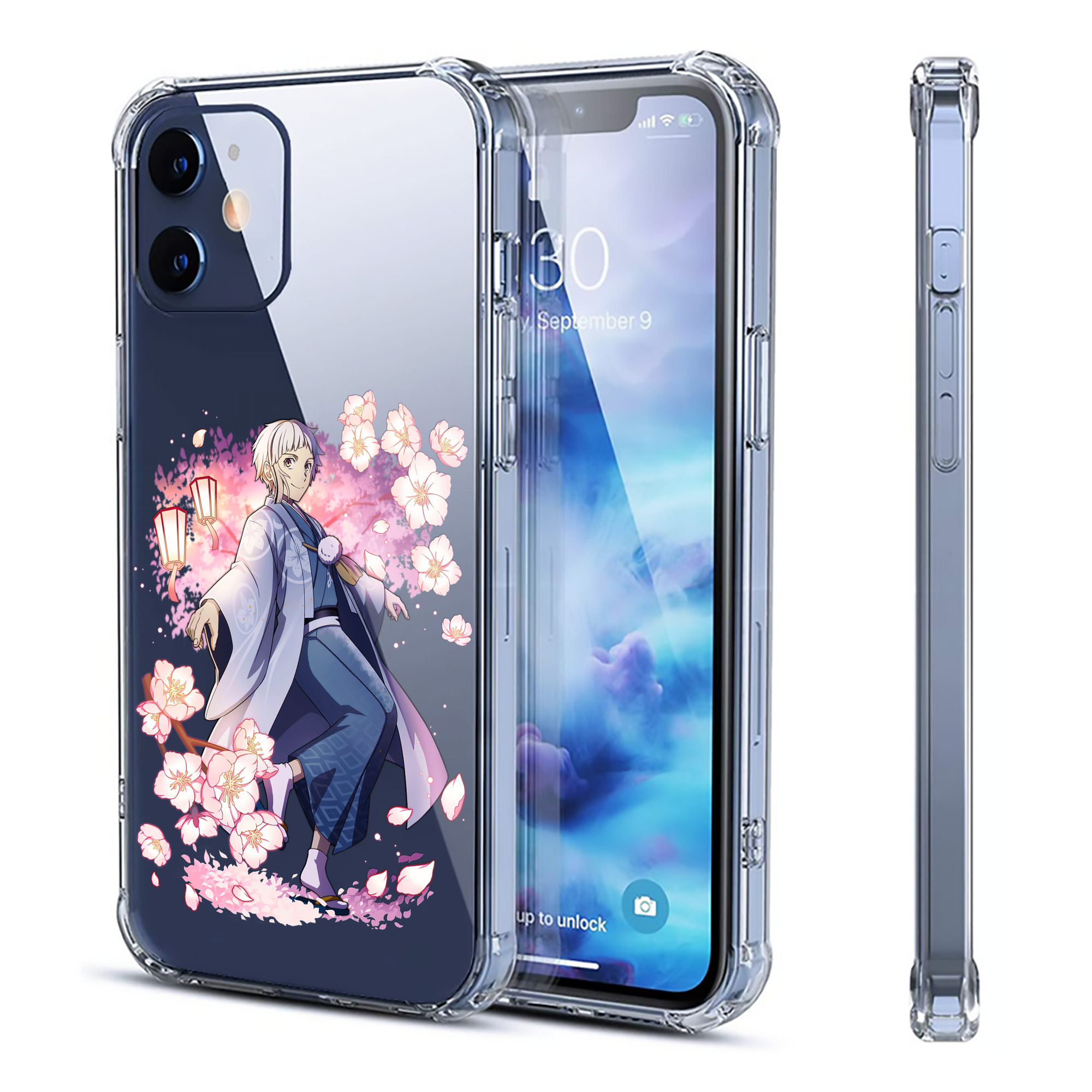 （画像用） 文豪ストレイドッグス Bungo Stray Dogs 【iPhone 12シリーズ対応】透明スマホケース（クリアソフトケース）